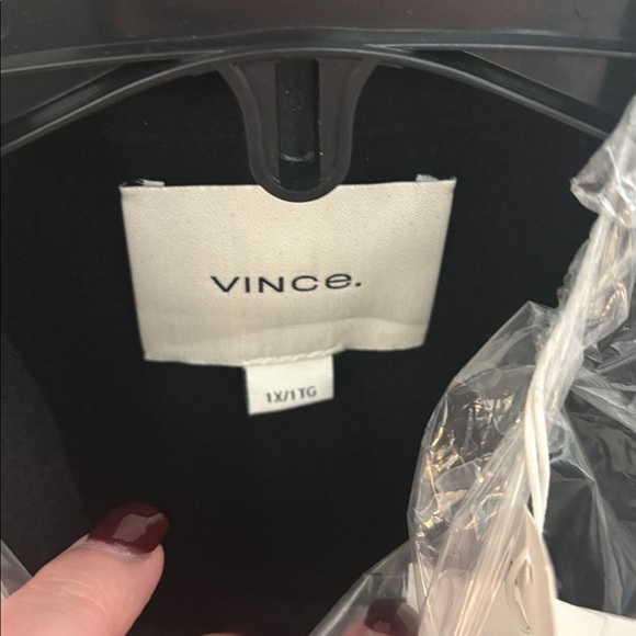 Vince Women's Black Wooo Button-Up Coat - Picture 6 of 9